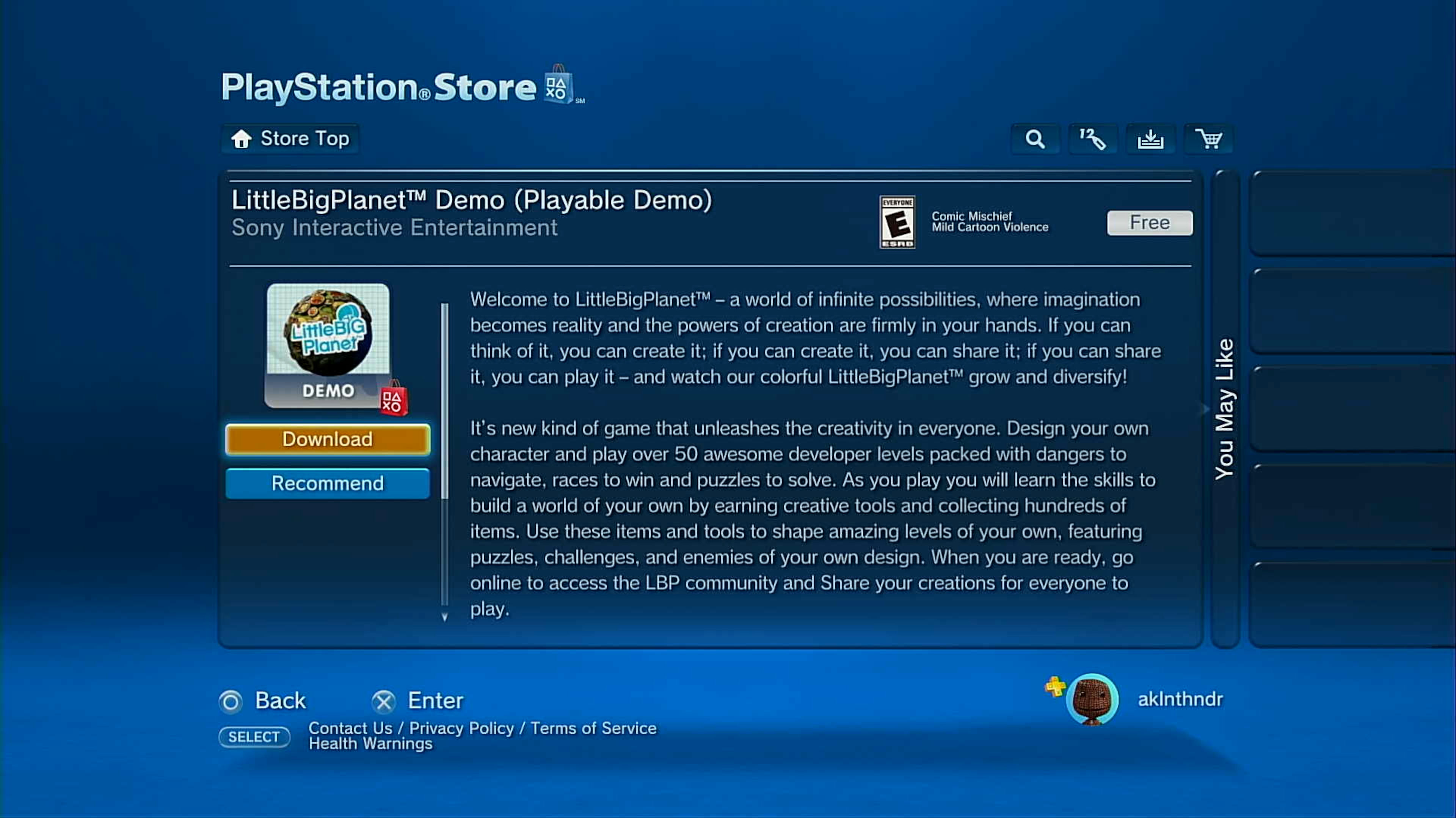 LittleBigPlanet Demo (Playable Demo) on the PlayStation Store